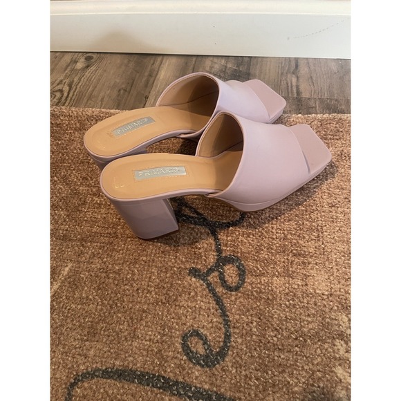 Primark Block Heel Mules Lilac Purple Size 7 Barbiecore - Picture 4 of 4